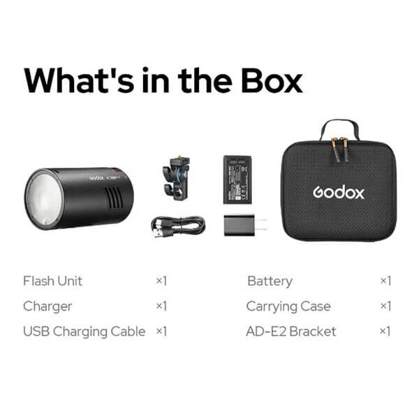 Godox AD100Pro 2 mit Lieferumfang