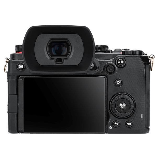 Augenmuschel KE-S5 zu Panasonic Lumix S5 an Kamera