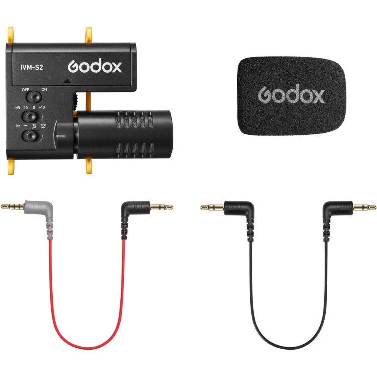 Godox IVM-S2 Richtmikrofon Kamera Smartphone Kompak Godox IVM-S2 Richtmikrofon Kamera Smartphone Kompak