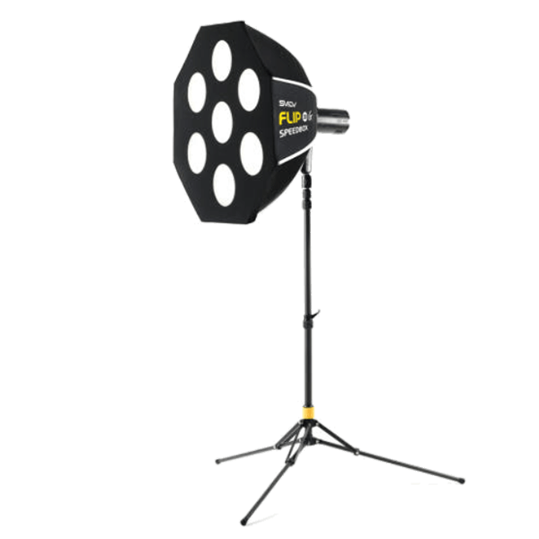 Mask montiert an der FlipSoftbox 32G seitlich