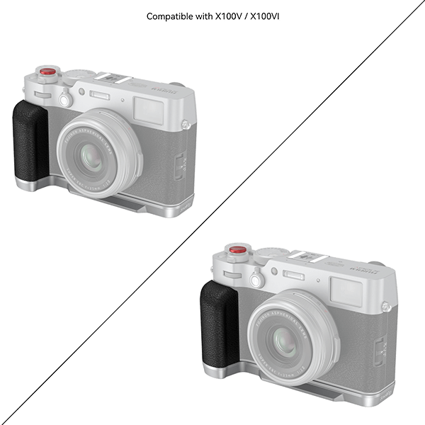 SmallRig Handgriff passend zu Fujifilm X100VI und X100V in silber 4555