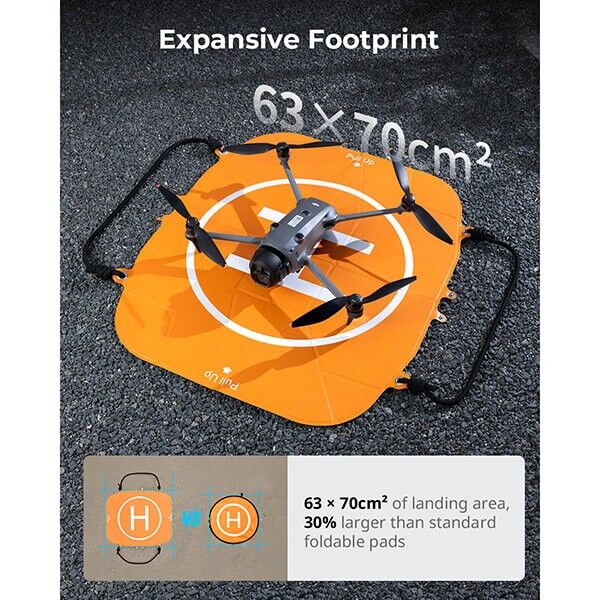 SmallRig foldable drone landing pad in use