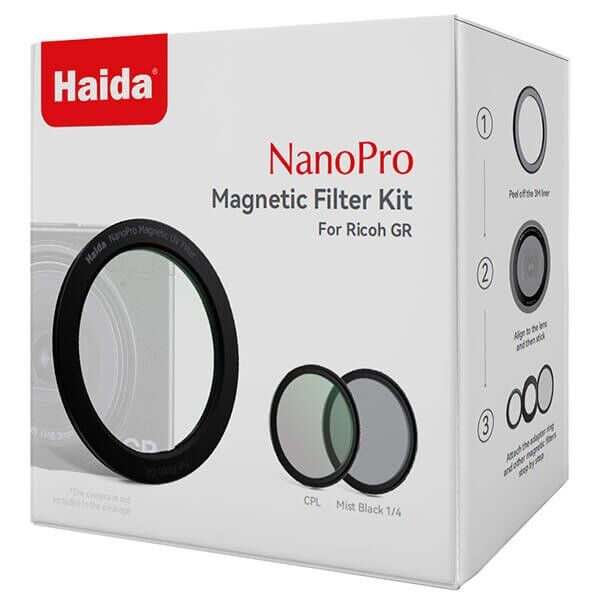 Haida Filter Set zu Ricoh GR4 GR4 HDF GR3 GR3X verpackung