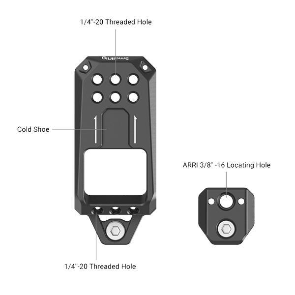 SmallRig Aufsatzplatte zu Sony FX30 FX3 XLR Kamera MD3990
