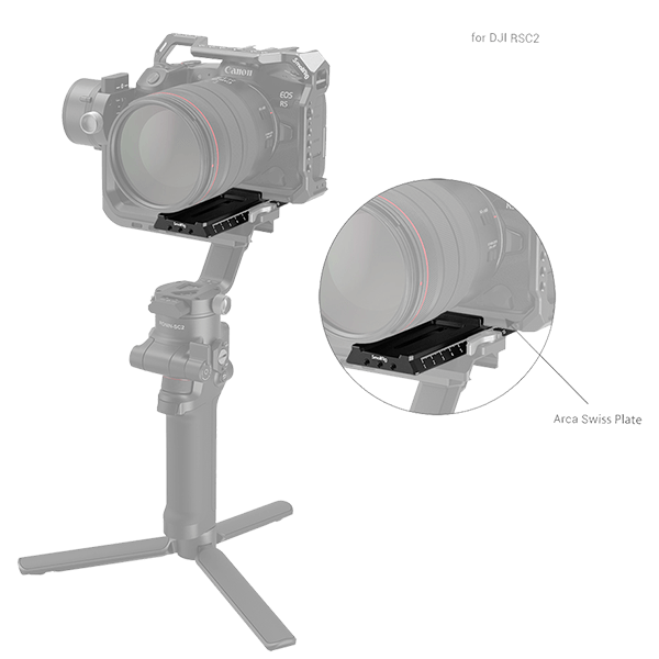SmallRig quick release Plate Arca for DJI RS 2 and RSC 2 Gimbal 3061