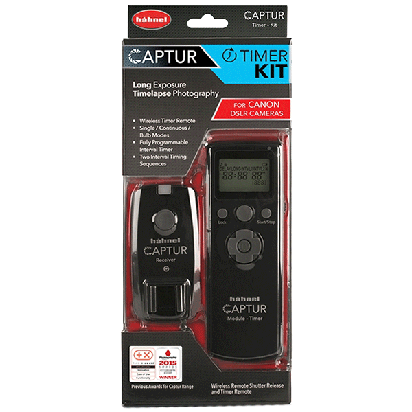 Radio Remote Release Kit Hähnel Captur Timer for Canon Packing