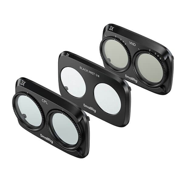 SmallRig 6649 filter kit with VND1-5, Black Diffusion and CPL for Osmo Pocket 4P