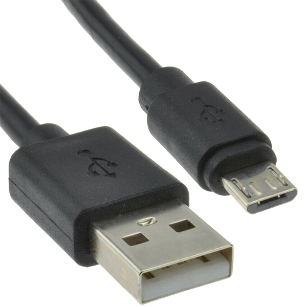 Micro USB charging cable black
