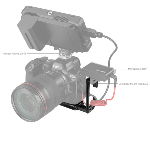 SmallRig L-Winkel zu Canon EOS R6 Mark II R5 R5 C R6 4160 mit Monitor