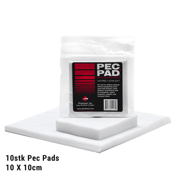 Photographic Solutions PEC-PAD Photo Wipes 10 x 10cm 10-Pack
