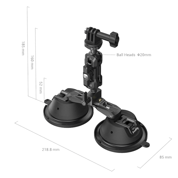 SmallRig Portable Doppel-Saugnapf-Kamerahalterung SC-2K 3566