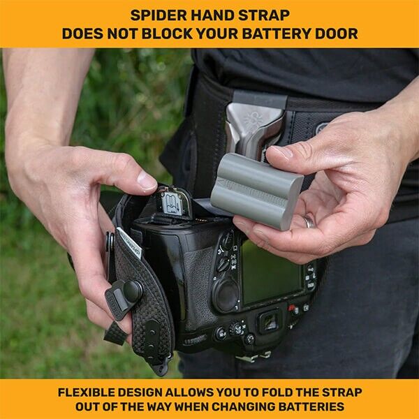 SpiderPro Hand Strap v3 Leather for DSLR and Mirrorless Cameras Brown