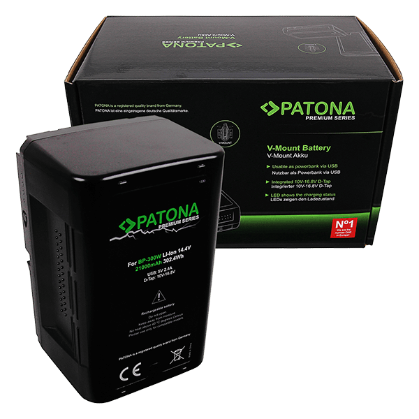 V-Mount Battery for Sony 302Wh f. Sony BP300W DSR 250P 600P 650P 652P by Patona