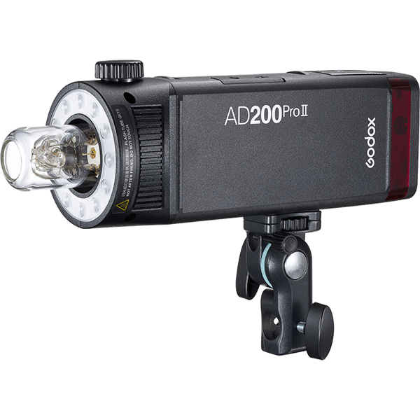 Godox AD200pro-2 Blitzgeraet mit Akku offene Blitzröhre