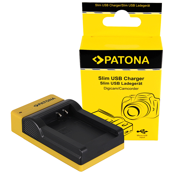 Slim Micro-USB Charger for Nikon EN-EL12 by Patona