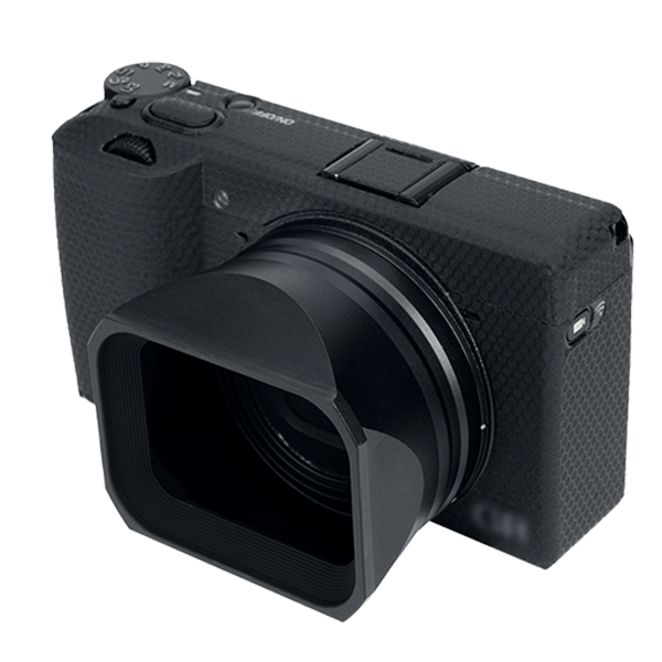 Gegenlichtblende zu Ricoh GR3X von JJC seitlich