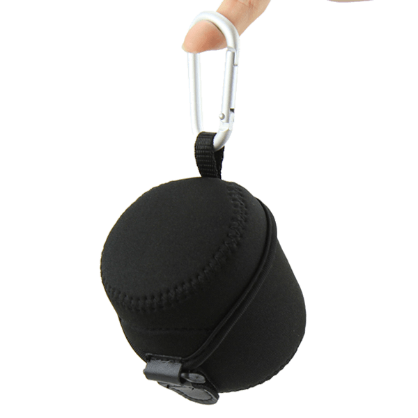 JJC JN-M Neopren-Objektivköcher an Finger