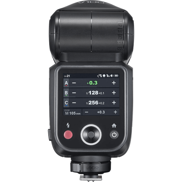 Godox V100 zu Nikon Aufsteckblitz mit Akku