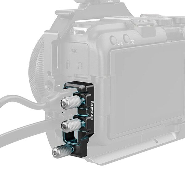 HDMI and USB-C cable clamp for Canon EOS R50 V Cage Mounted