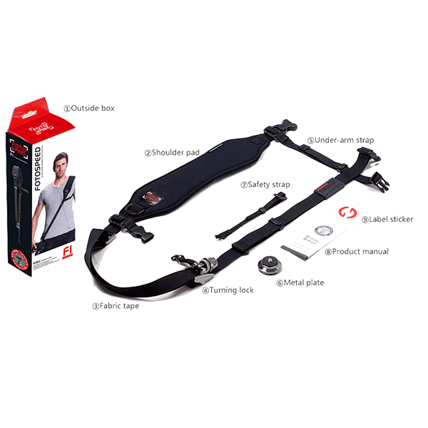 Kameragurt mit Schnellverschluss Fotospeed F1 s Kameragurt mit Schnellverschluss Fotospeed F1 s