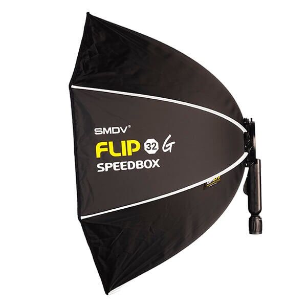 SMDV Speedbox-Flip 32 G Softbox fĂĽr Aufsteckblitz, achteckig, 80 cm SMDV Speedbox-Flip 32 G Softbox fĂĽr Aufsteckblitz, achteckig, 80 cm
