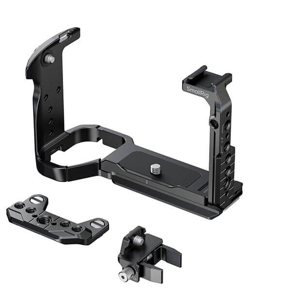 SmallRig Kamera Cage Vorderansicht auf Sony FX2 lieferumfang