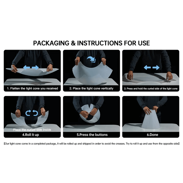 Light Cone Diffusor zur Produktefotografie large Anwendung