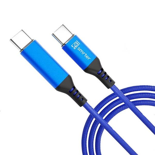 USB-C charging and data cable 200cm in blue