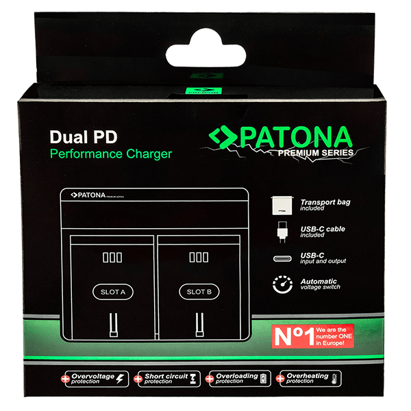 Ladegerät Kamera Akku Dual zu Canon BP-808 USB-C Verpackung Ladegerät Kamera Akku Dual zu Canon BP-808 USB-C Verpackung