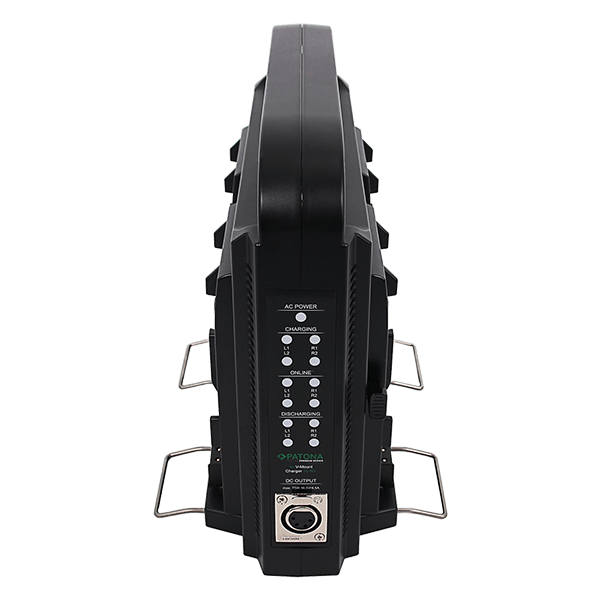 V-Mount Ladegeraet vier Fach von Patona front