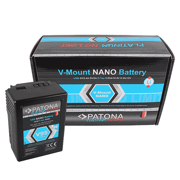 V-Mount Akku Patona Platinum Nano V95 mit 95Wh RED ARRI