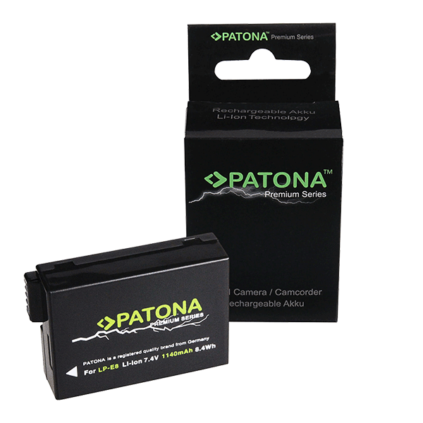 Premium Battery for Canon LP-E8 by Patona