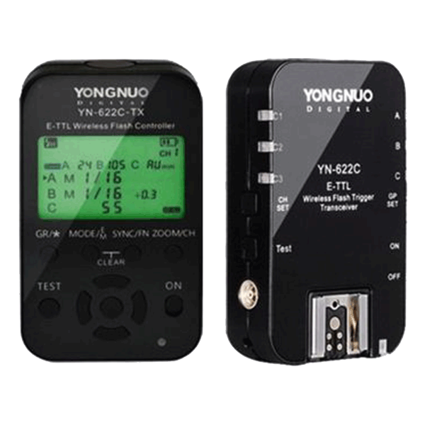 Yongnuo YN-622 C e-TTL II Wireless Flash Trigger Kit to Canon
