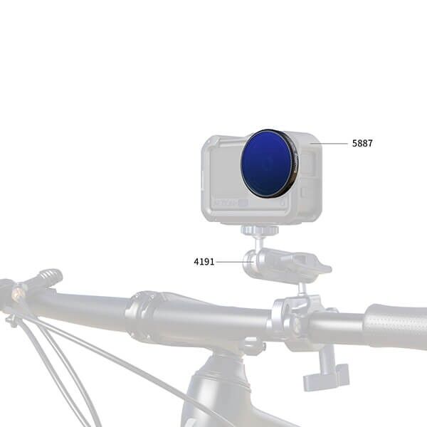 ND-Filter montiert an DJI Osmo Action 6