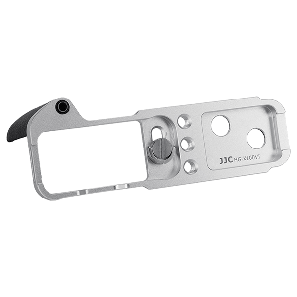 Camera grip for Fujifilm X100VI X100V and X100F in silver bottom