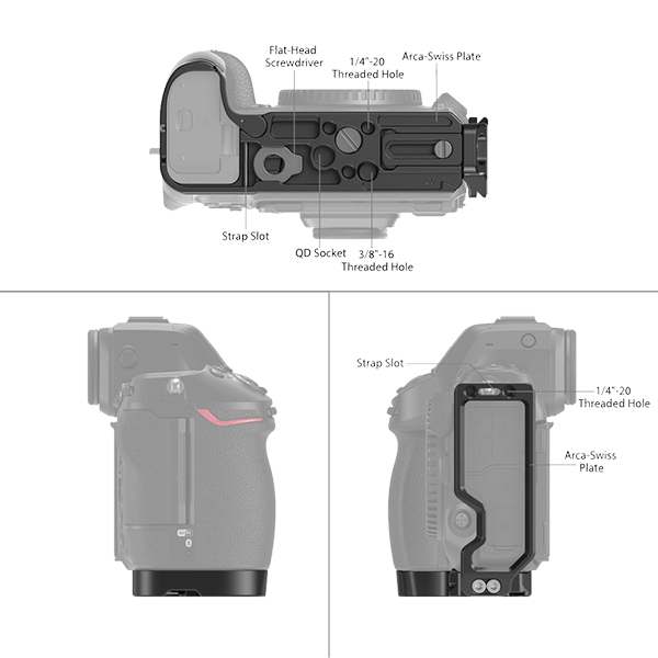 SmallRig L-Winkel passend zu Nikon Z 8 Detail