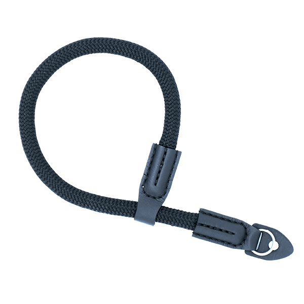 Climbing Rope Camera Wrist Strap in black