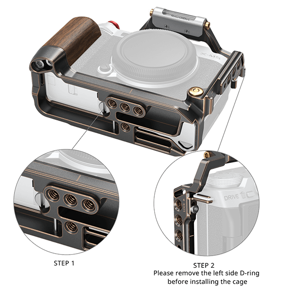 SmallRig Retro Kamera Cage zu Fujifilm X-M5 4892 Montage