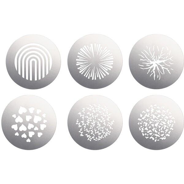 Godox Gobo Set 2 mit 6 Aluminium-Gobos, 66 mm Durchmesser Godox Gobo Set 2 mit 6 Aluminium-Gobos, 66 mm Durchmesser