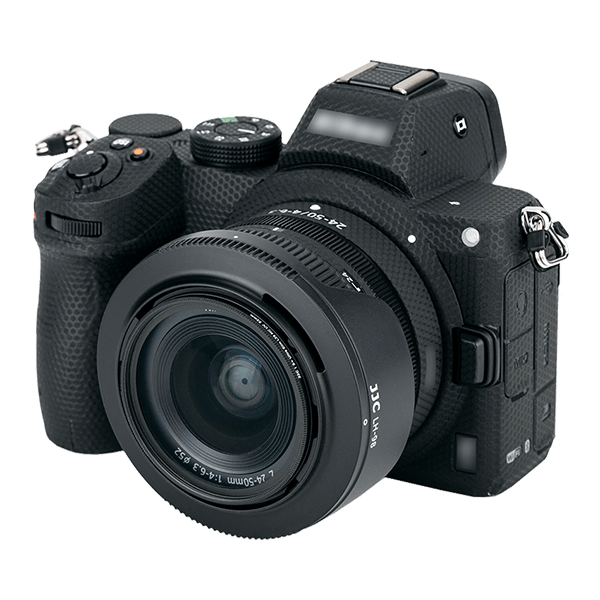 Gegenlichblende wie Nikon HB-98 von JJC passend zum Nikkor Z 24-50 mm f4-63 zum Transport