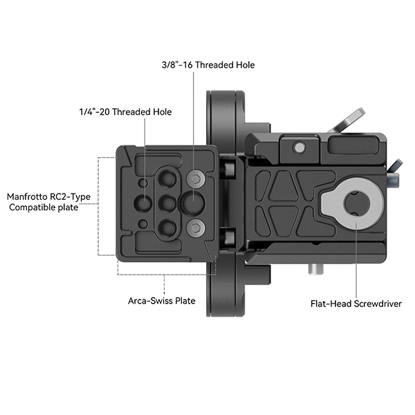 SmallRig 4306 drehbare Montageplatte speziell zu Nikon Z Kameras SmallRig 4306 drehbare Montageplatte speziell zu Nikon Z Kameras