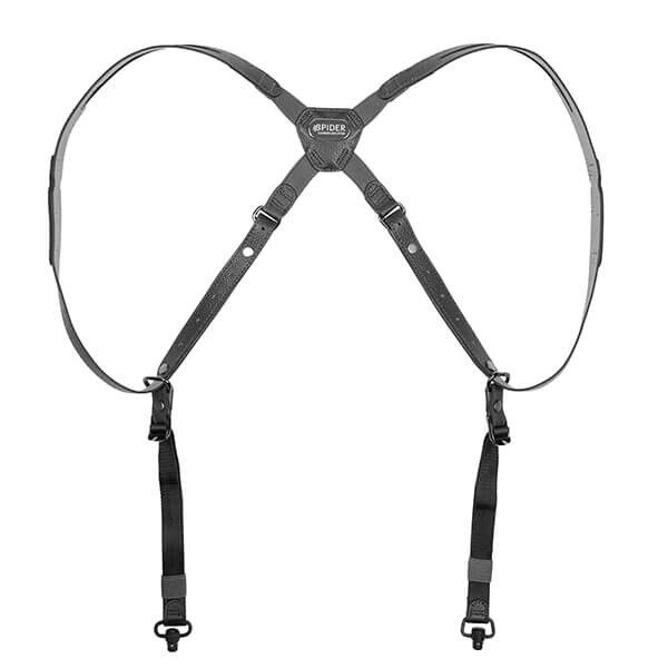 SpiderPro Doppel Schultergurt V3 schwarz Frontansicht