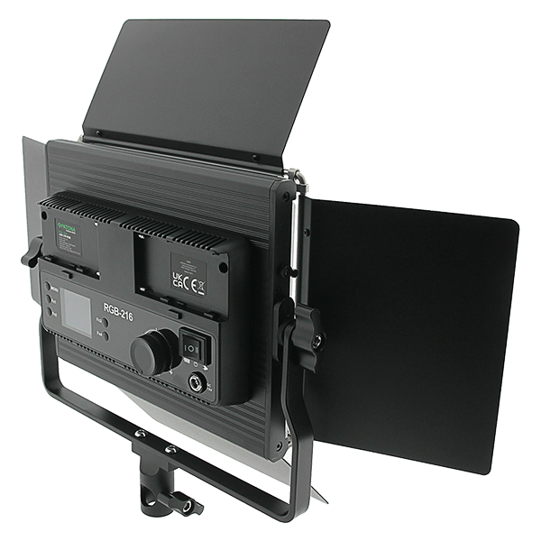 Patona photo and video light with 216 adjustable RGB LEDs side