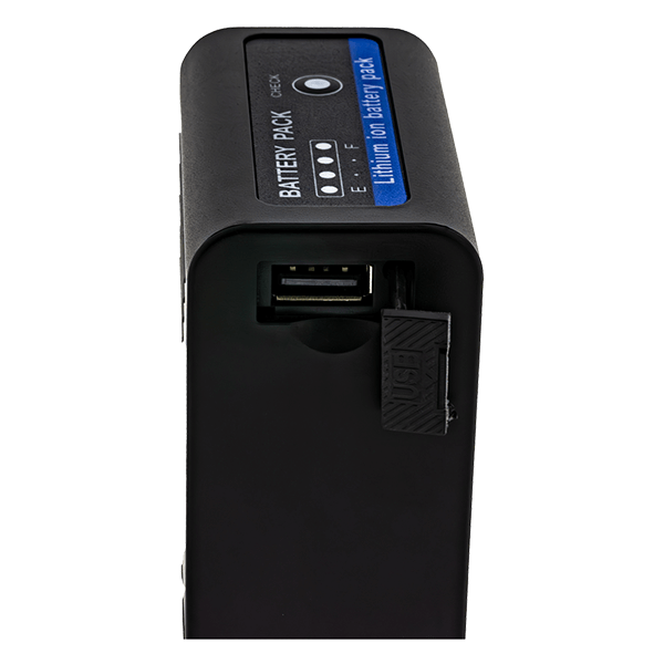 Akku Sony NP-F970 mit USB-C Input von Patona anschluss usb-a