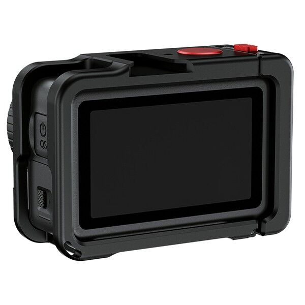 JJC Cage CC-OA6 montiert auf DJI Osmo Action 6 Hinteransicht