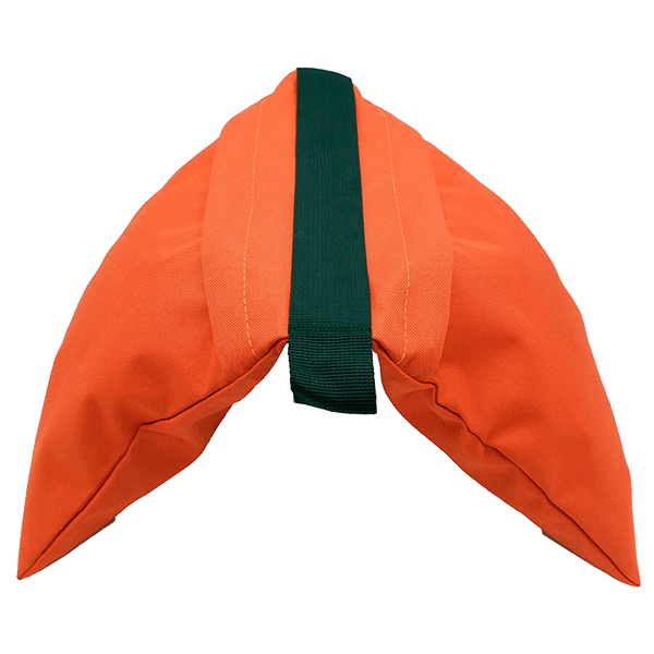 Sandsack zu Lampenstativ doppelt in Orange seitlich