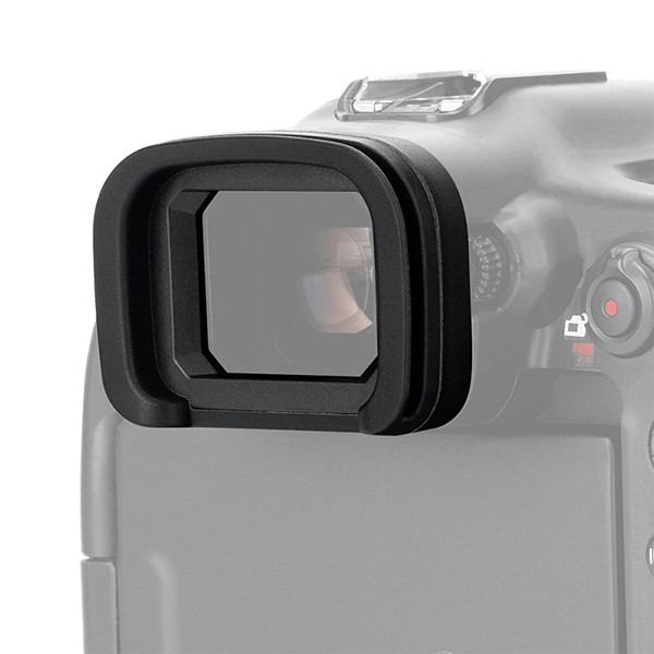 Eyecup like the Canon ER-h from JJC on camera detail