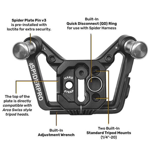 SpiderPro Holster Set v3 braun Kameraholster ohne Gurt