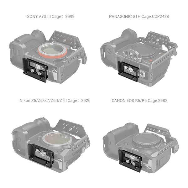 SmallRig Arca Plat for DJI RS 2 and RSC 2 Gimbal 3154