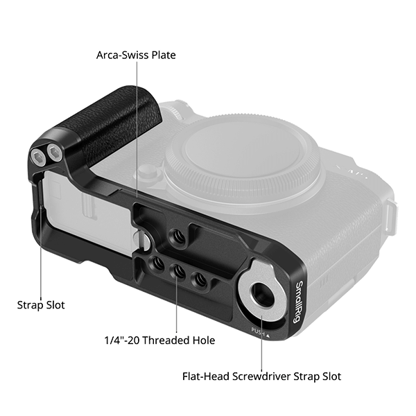 SmallRig Handgriff passend zu Fujifilm X-M5 in schwarz 4876 Detail